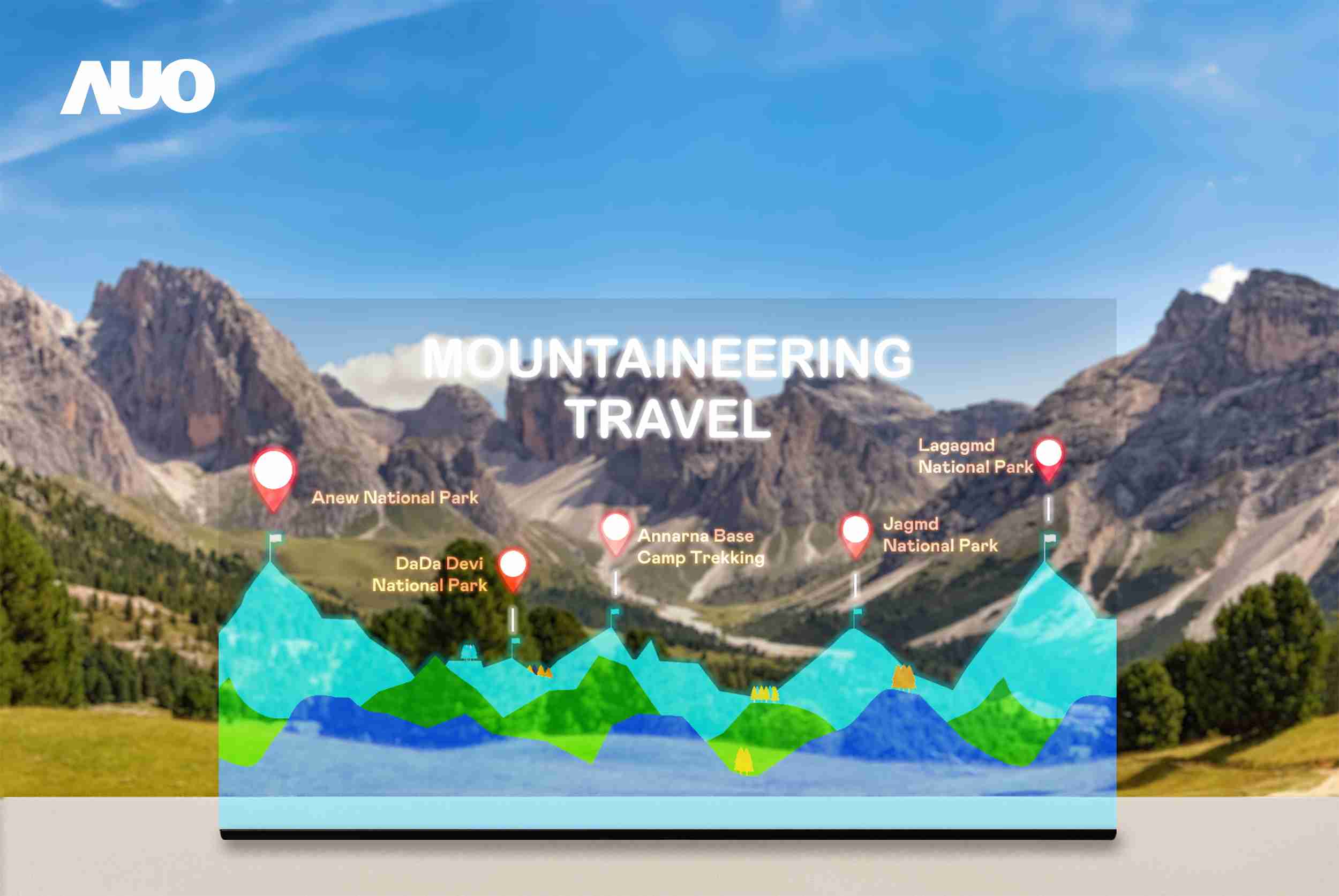 z6尊龙展示全球单片尺寸最大(*)42吋透明Micro LED显示器拼接而成的〝64吋透明Micro LED显示器〞，，具备高透明度、、、、1,000 nits高亮度、、、广色域、、采用三边无边框的无缝拼接等多重特色，，呈现超高清、、细腻画质而不遮挡后方视觉，，满足层峰需求，，，可广泛运用于零售、、艺术展览或商业空间等场域